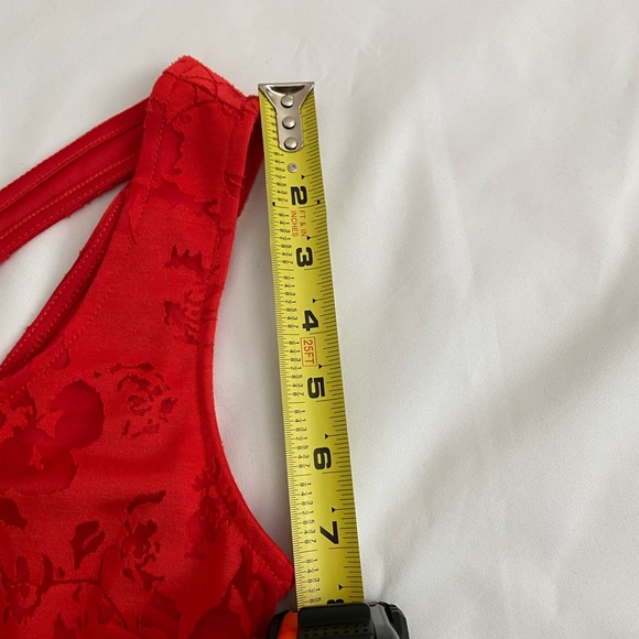 Candies Juniors Red Lacey Dress.  Sz.  XS. Fully Lined. - Picture 8 of 15